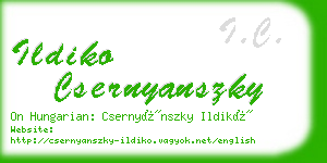 ildiko csernyanszky business card